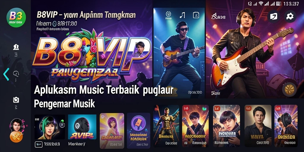 Tampilan gameplay kompetisi musik yang seru di B8VIP.