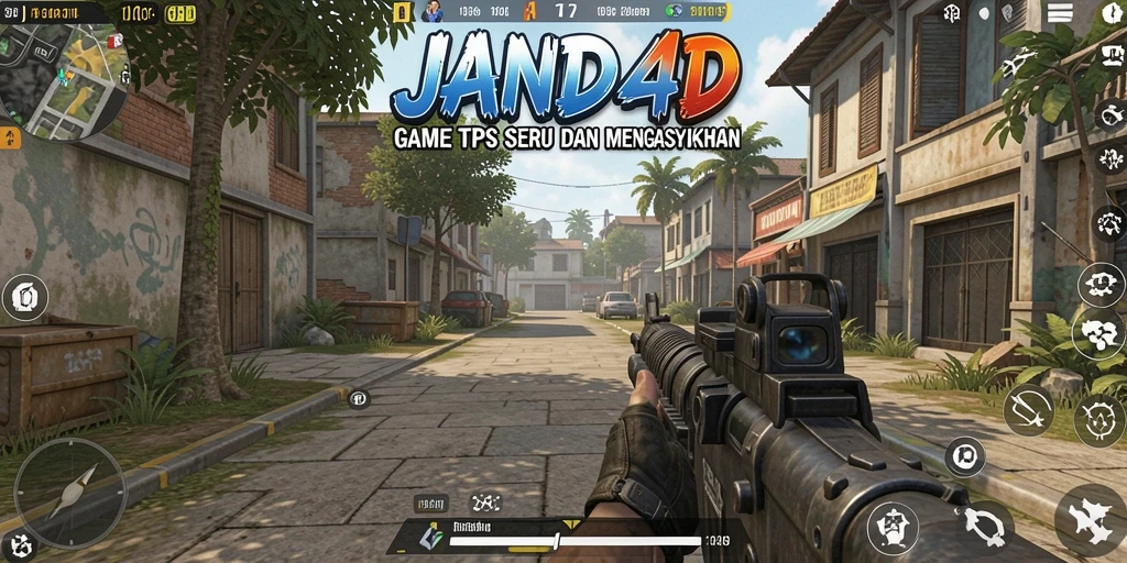Tampilan seru gameplay JANDA4D dengan aksi tembak-menembak yang mendebarkan.
