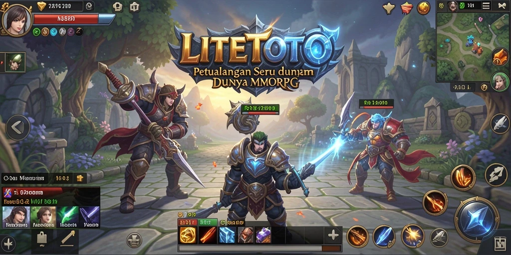Screenshot tampilan gameplay seru LITETOTO dalam petualangan MMORPG.