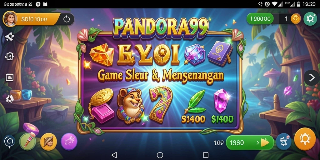 Tampilan gameplay Slot yang menarik dan dinamis dari PANDORA99.
