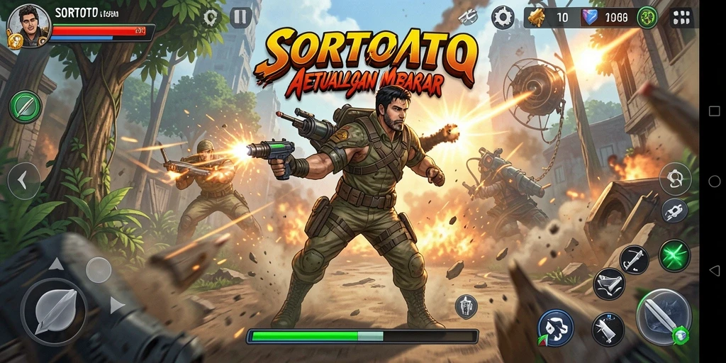 Tampilan gameplay SORTOTO dengan aksi mendebarkan dan grafis menawan.