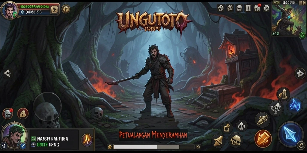 Gameplay UNGUTOTO yang penuh petualangan dan tantangan.